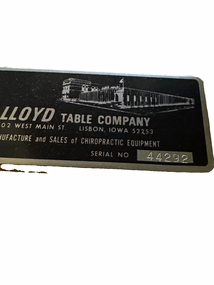 Lloyd Table Company Chiropractic Stationary Treatment Table - Image 3